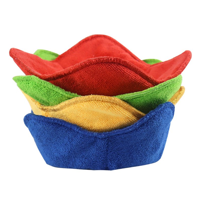 Foldable Microwave Bowl Mat - 4Pcs Set, Colorful Heat-Resistant Kitchen Pad
