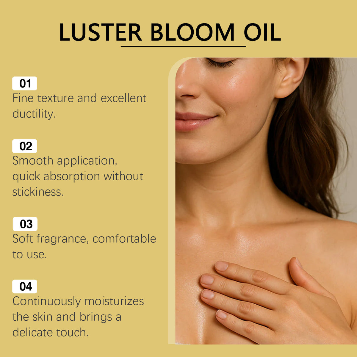 Moisturizing Body Oil with Hyaluronic Acid & Rose Hip Oil - 100ml