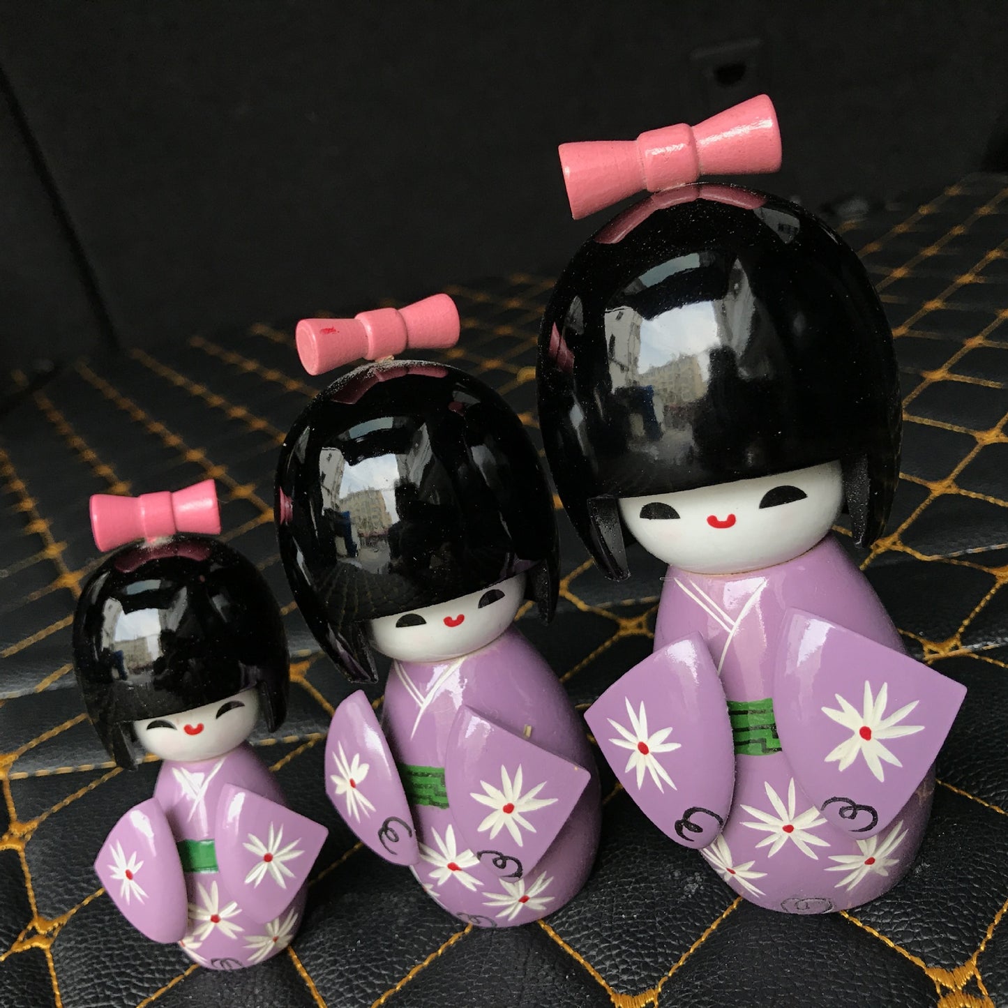 Japanese-Style Kimono Doll for Sushi Restaurant Decor - Handmade Wooden Figurine