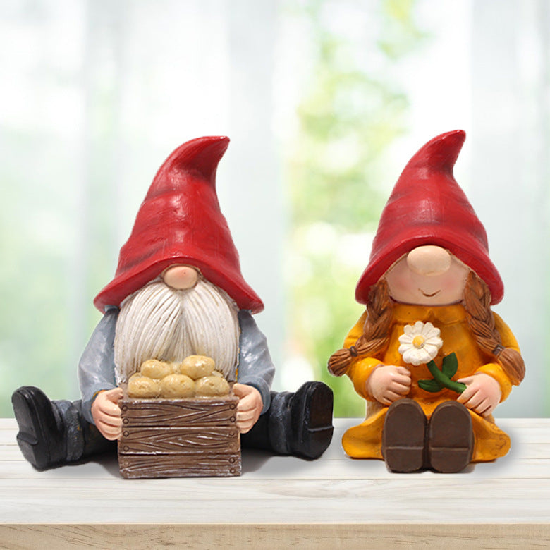 Micro Landscape Small Decorative Garden Ornament - 2PC Set, European Style