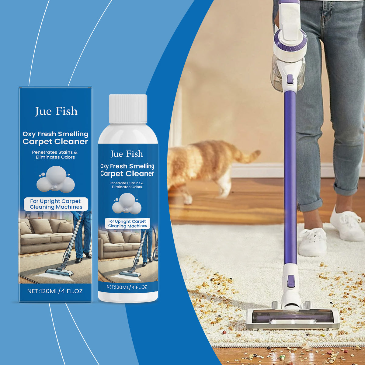 Carpet Cleaner 120ml Box - Household Cleaning Solution