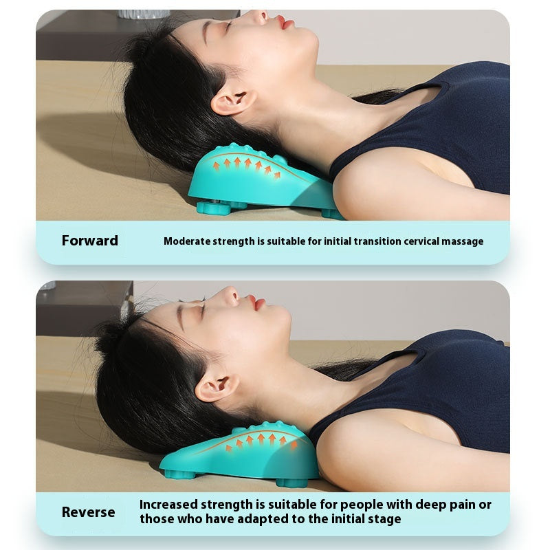 Adjustable Cervical Massage Pillow with Magnet Therapy - Neck Support Cushion