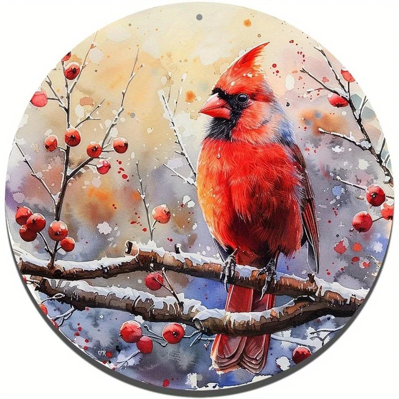 Round Aluminum Wall Decor Pendant - Multiple Styles & Sizes