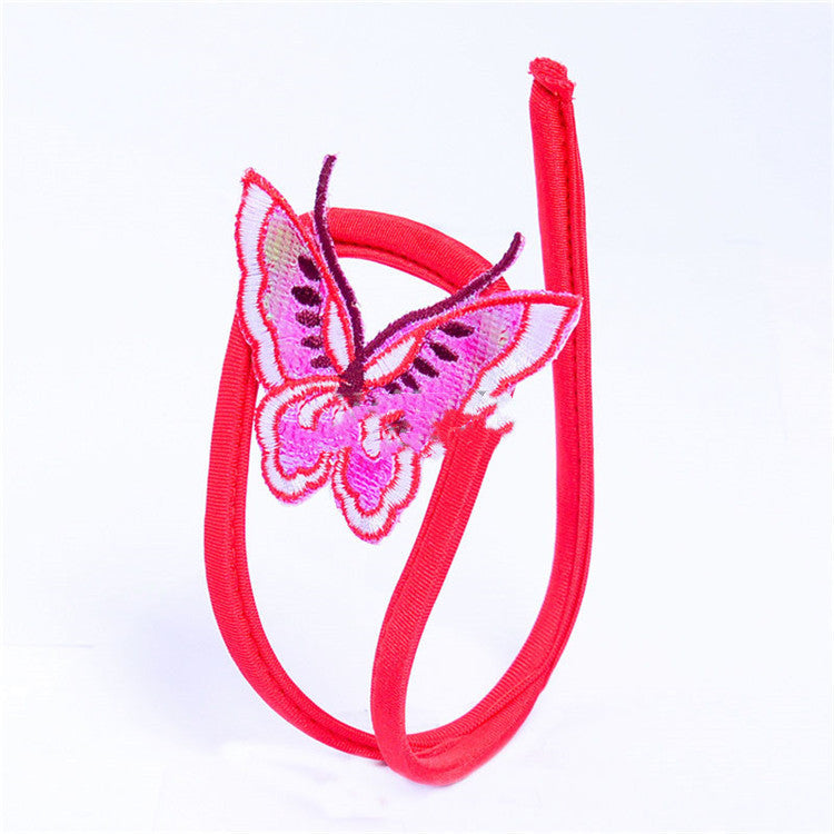 Red Lace C-Shaped Panties - One Size Women's Underwear