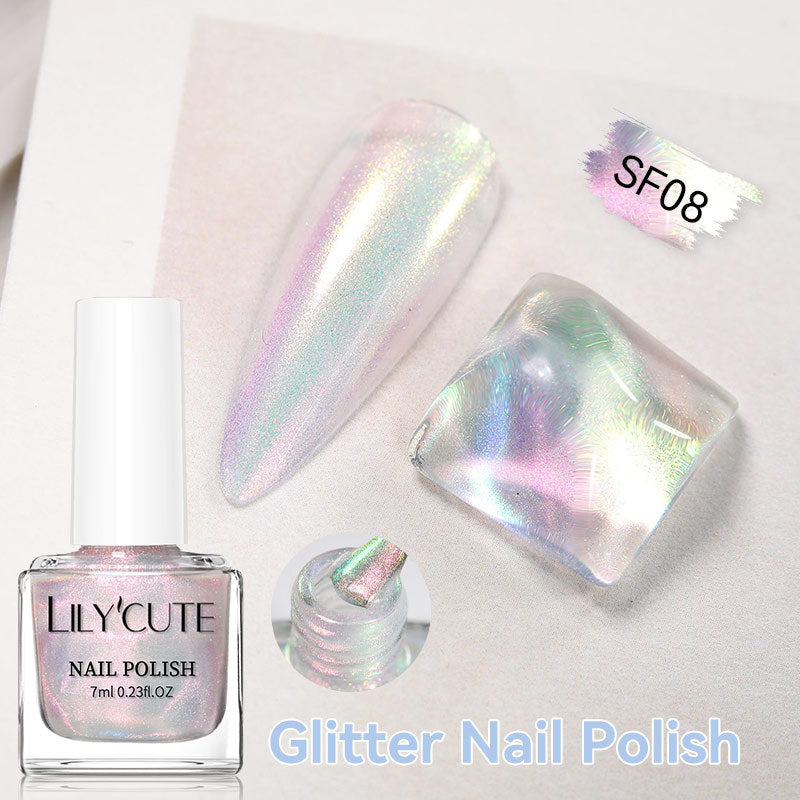 Quick-Dry Metallic Mirror Nail Polish No Baking Required - Water & Oily Resistant