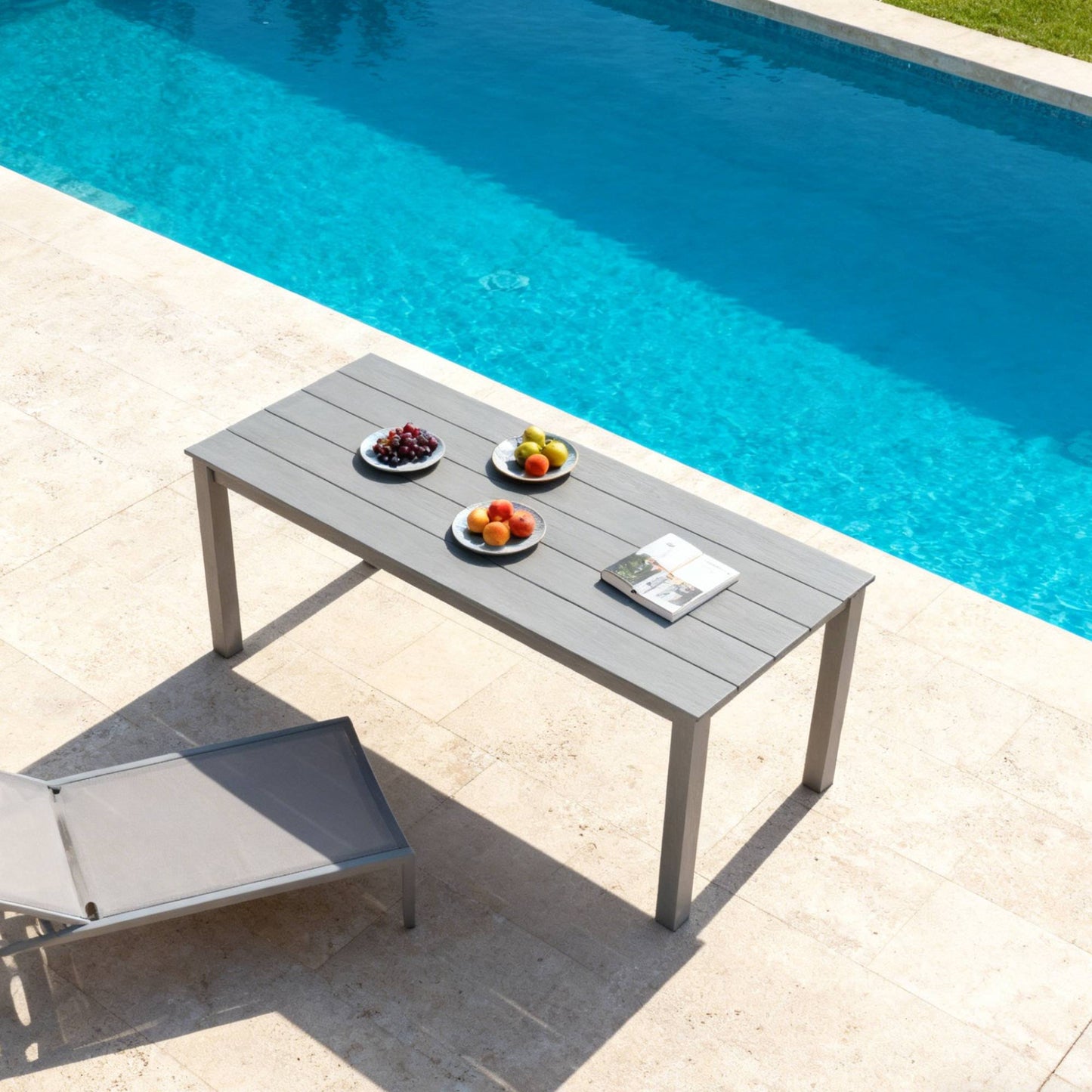 68.9-Inch Simple High-Quality Dining Table For Outdoor Picnics &