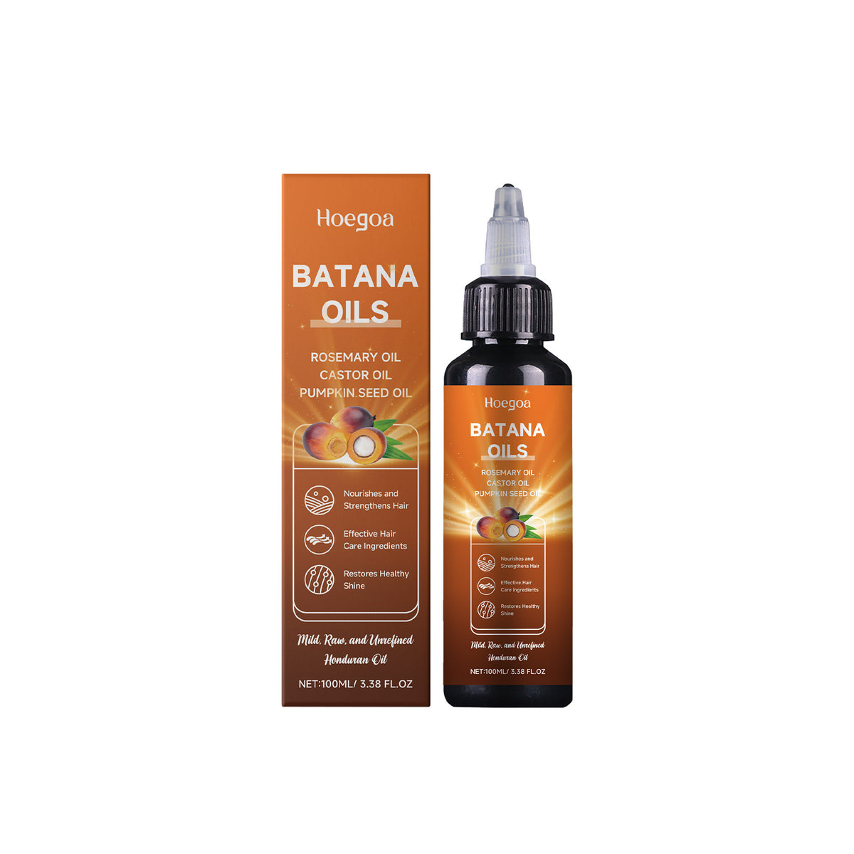 HOEGOA Batana Hair Oil Nourishing Follicle Soft And Plump Strong