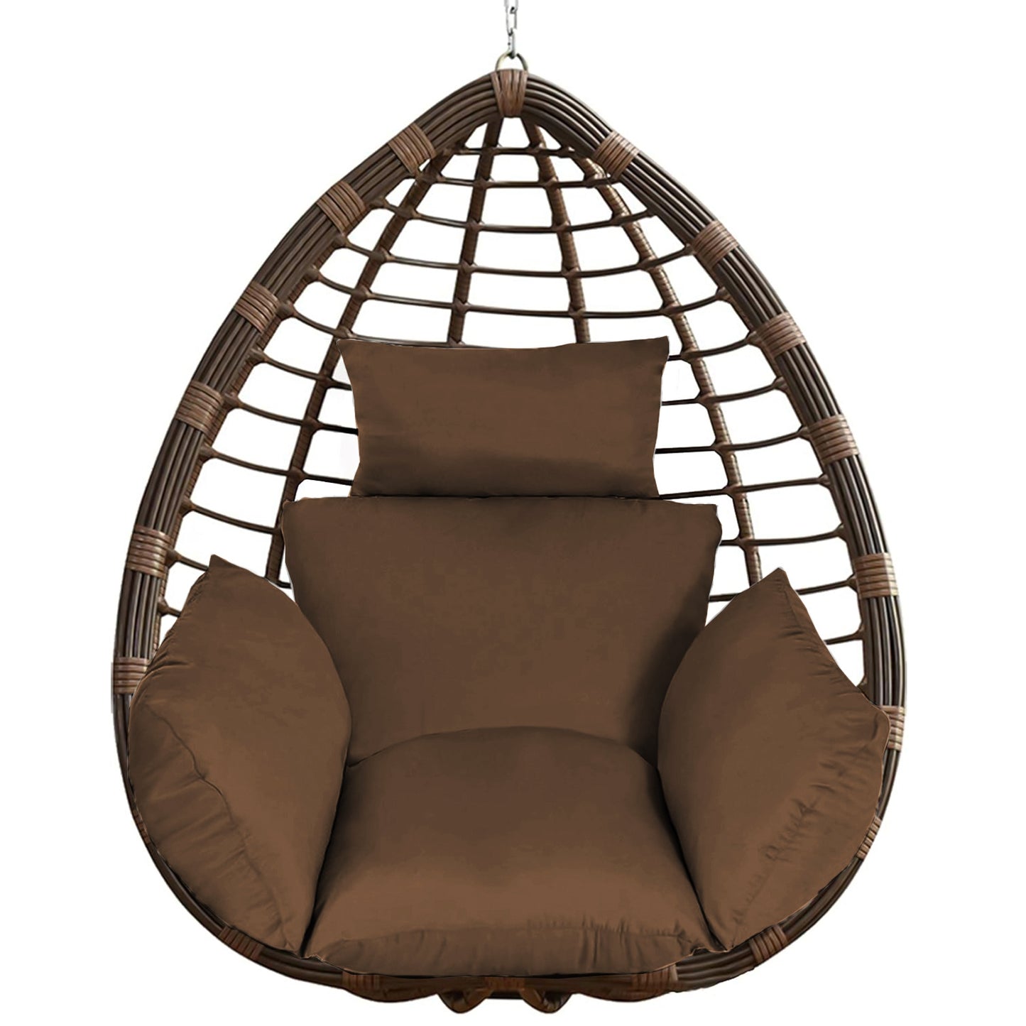 Thick Soft Egg Chair Cushion with Headrest for Hanging Chairs