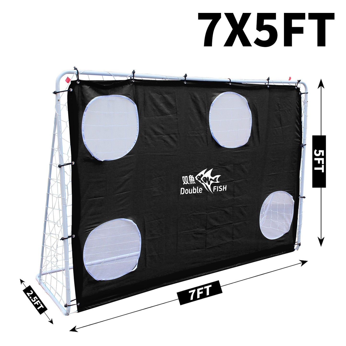 7.5ft x 5ft Soccer Goal - Professional Unisex Football Net