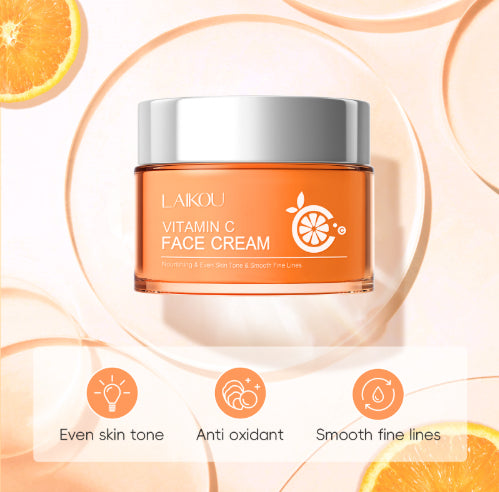 Vitamin C Face Cream Moisturizer for Skin Brightening - 50g Orange