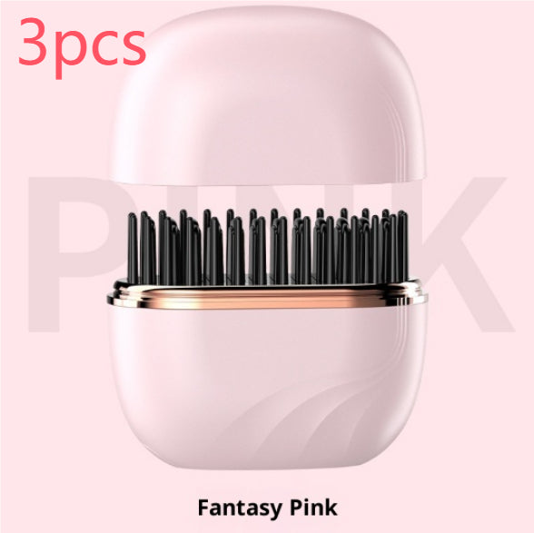 Wireless Hair Straightening Comb - Portable Dual-Use Styling Tool with Rapid Heat