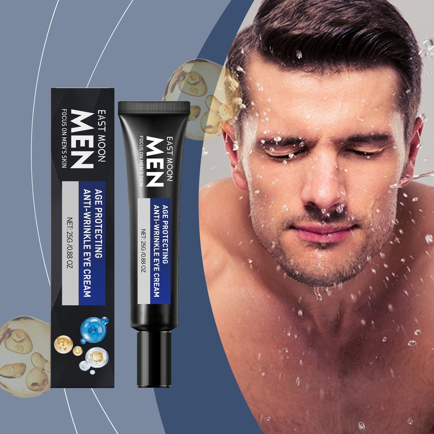 Men's Multi-Effect Eye Cream for Dark Circles and Fine Lines - 25g
