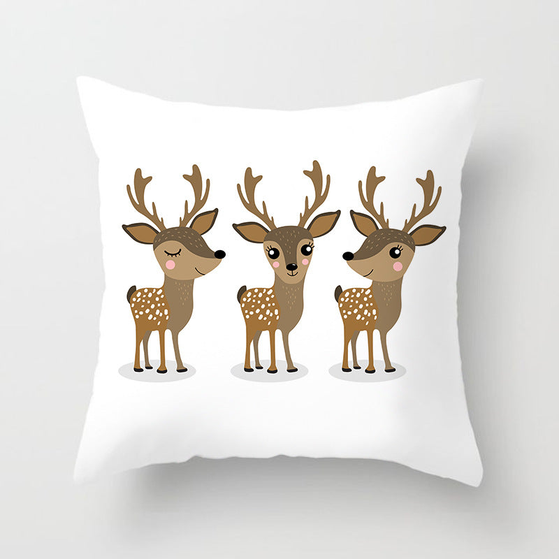 Nordic Christmas Pillow Cover 45x45cm - Home Decor Cushion Case