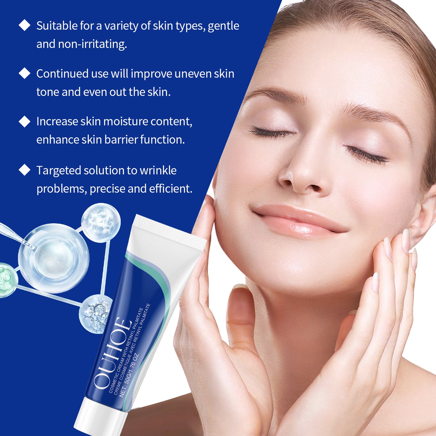 Retinol Night Moisturizer for Nourishing and Firming Skin - 50g