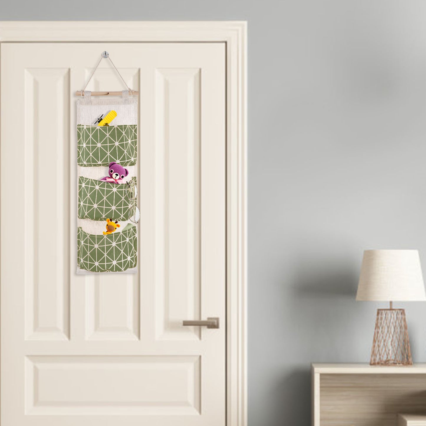1Pc Wall Mounted Storage Bag Door Closet Hanging Organizer Waterproof