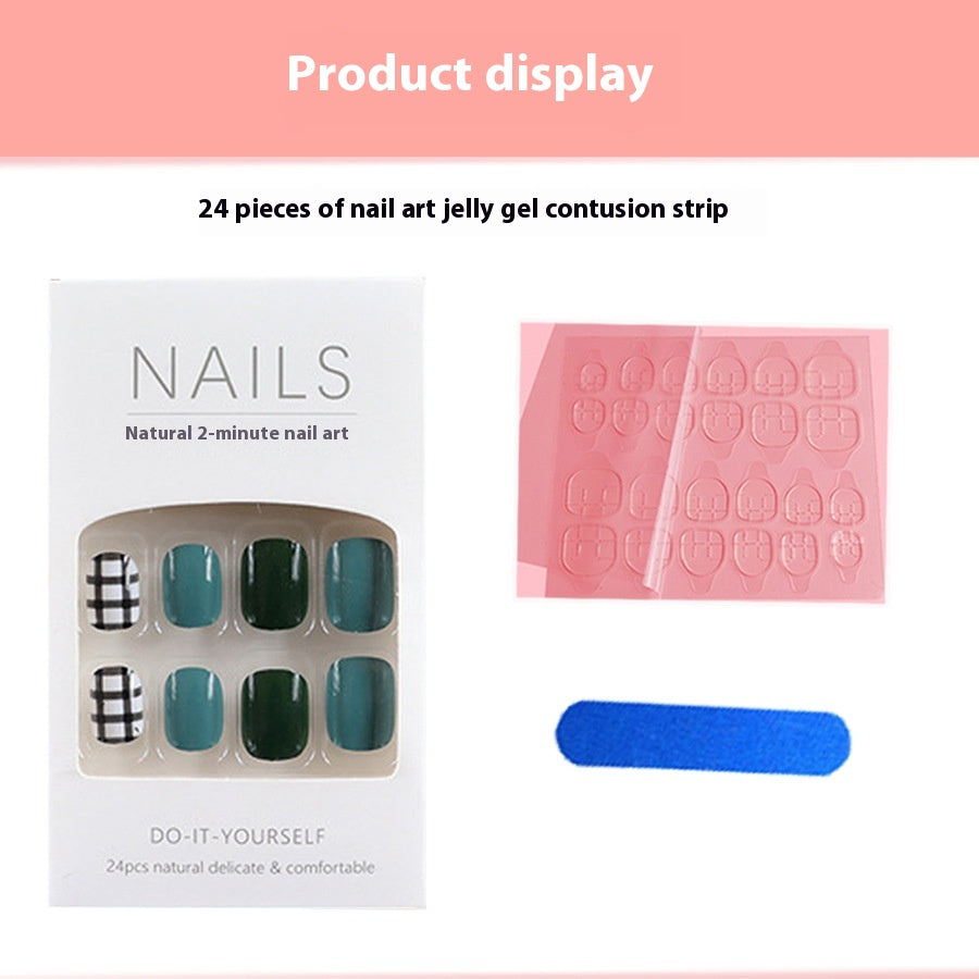 European & American Style French Manicure Nail Art Kit W541 Jelly Glue Polish