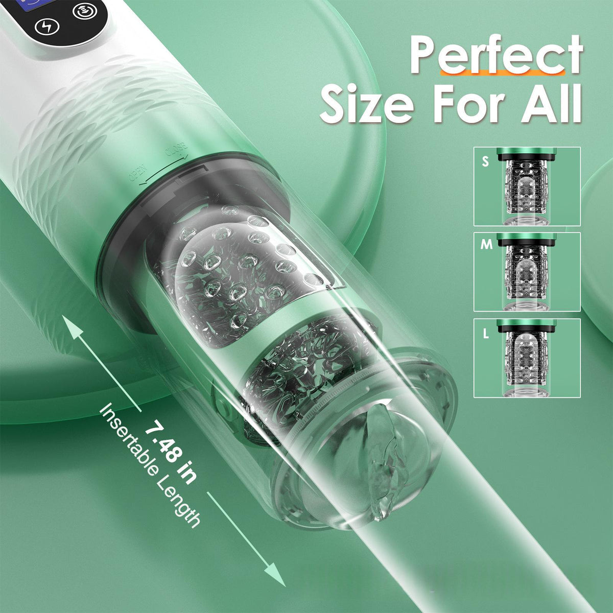 Automatic Male Masturbation Cup with Pulse and Telescoping Action - Adult Sex Toy