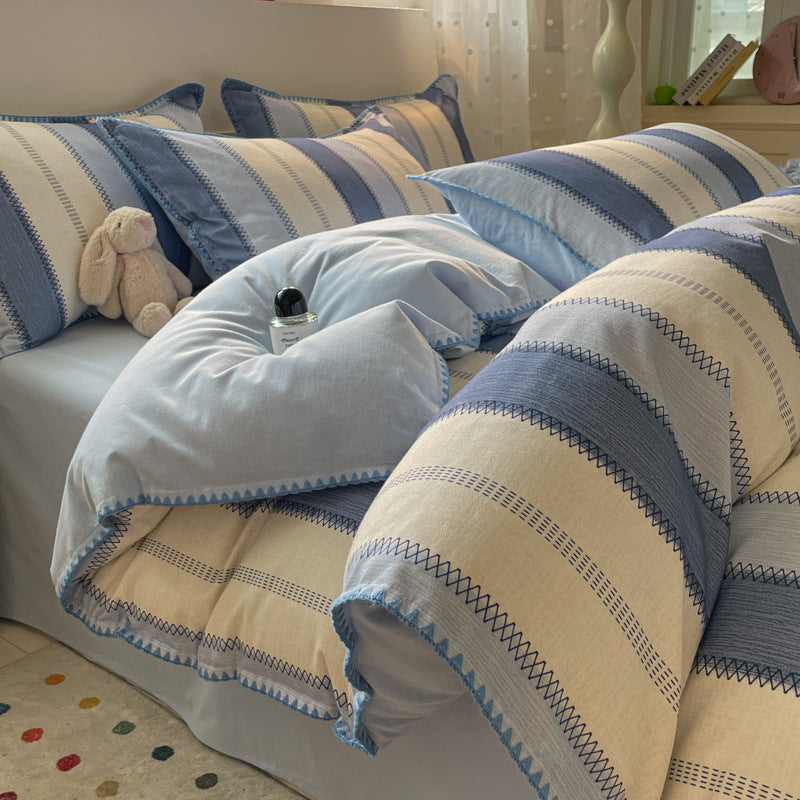 Thickened Cotton Duvet Cover Set for Fall and Winter - Modern & Minimalist
