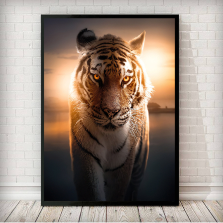 Diamond Painting Mosaic Kit Lion Tiger Embroidery Cross Stitch Art - Multiple Sizes & Styles