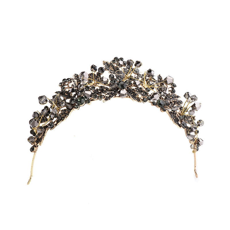 Rhinestone Crystal Bridal Tiara - Patina