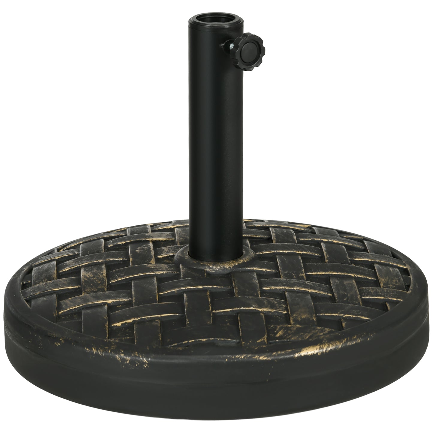 40 lbs Heavy Duty Concrete Umbrella Base with Metal Holder - Bronze