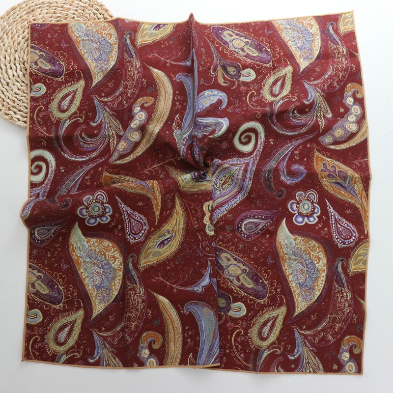 Retro Cotton Hair Band for Women - Casual Headband with Cherry Print