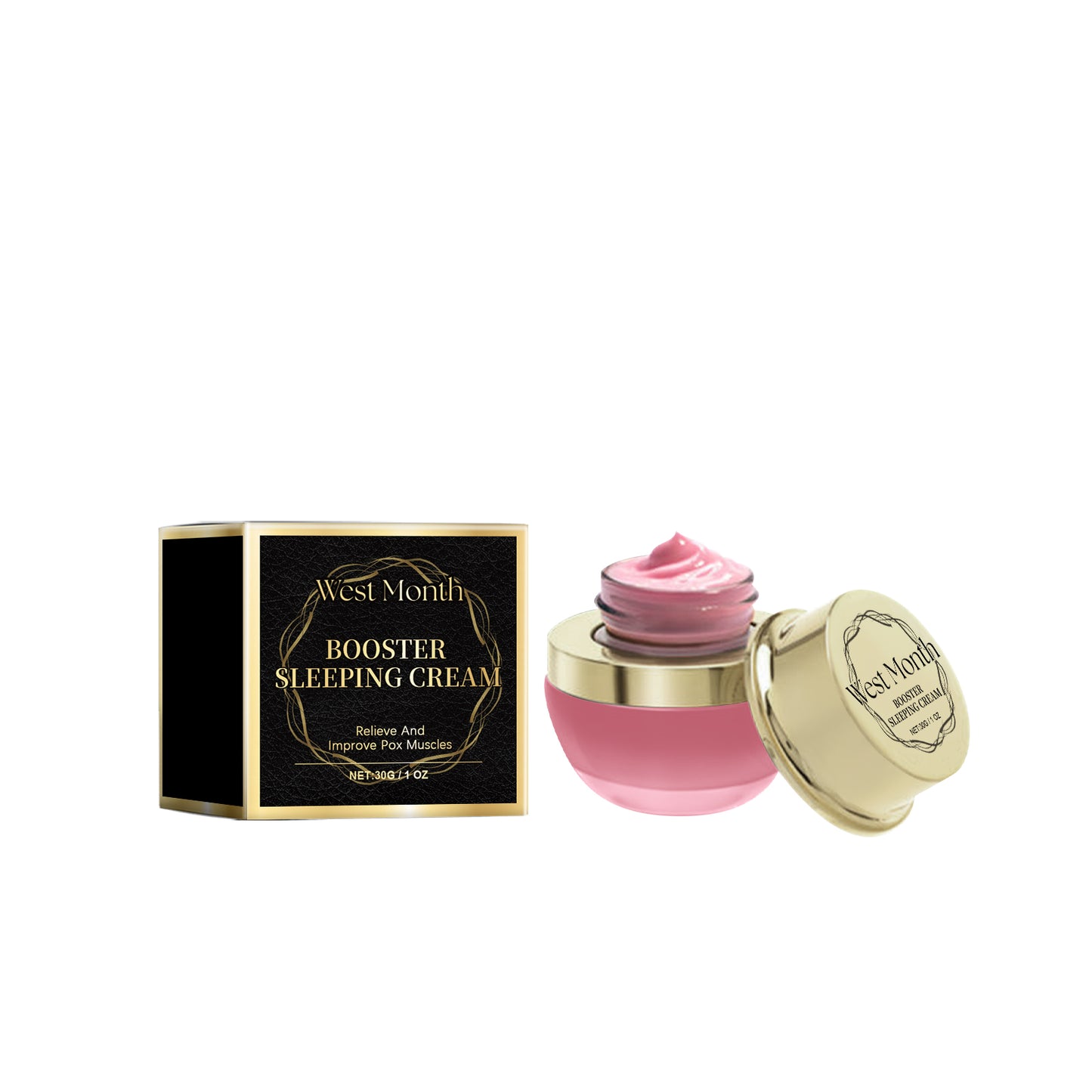 Booster Sleeping Face Mask - Hydrating, Brightening & Pore Refining Cream