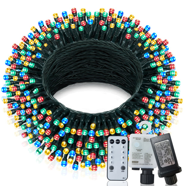 60m LED Christmas Light String with 8 Twinkle Modes