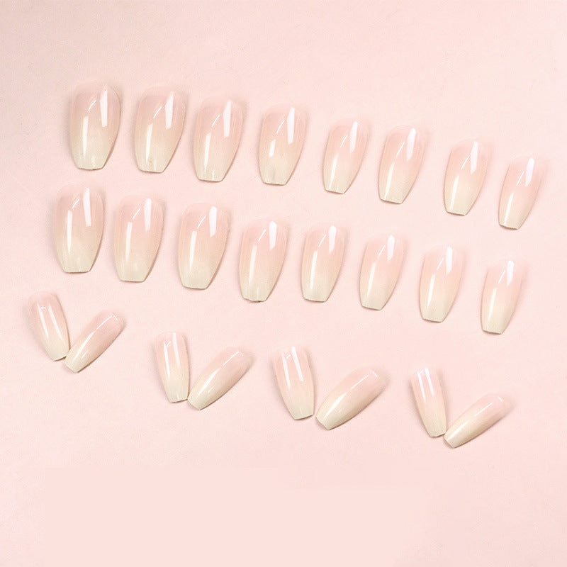 Pink Mid-Length Nail Sequins Set with Glue for Nail Art - Cute & Simple Design
