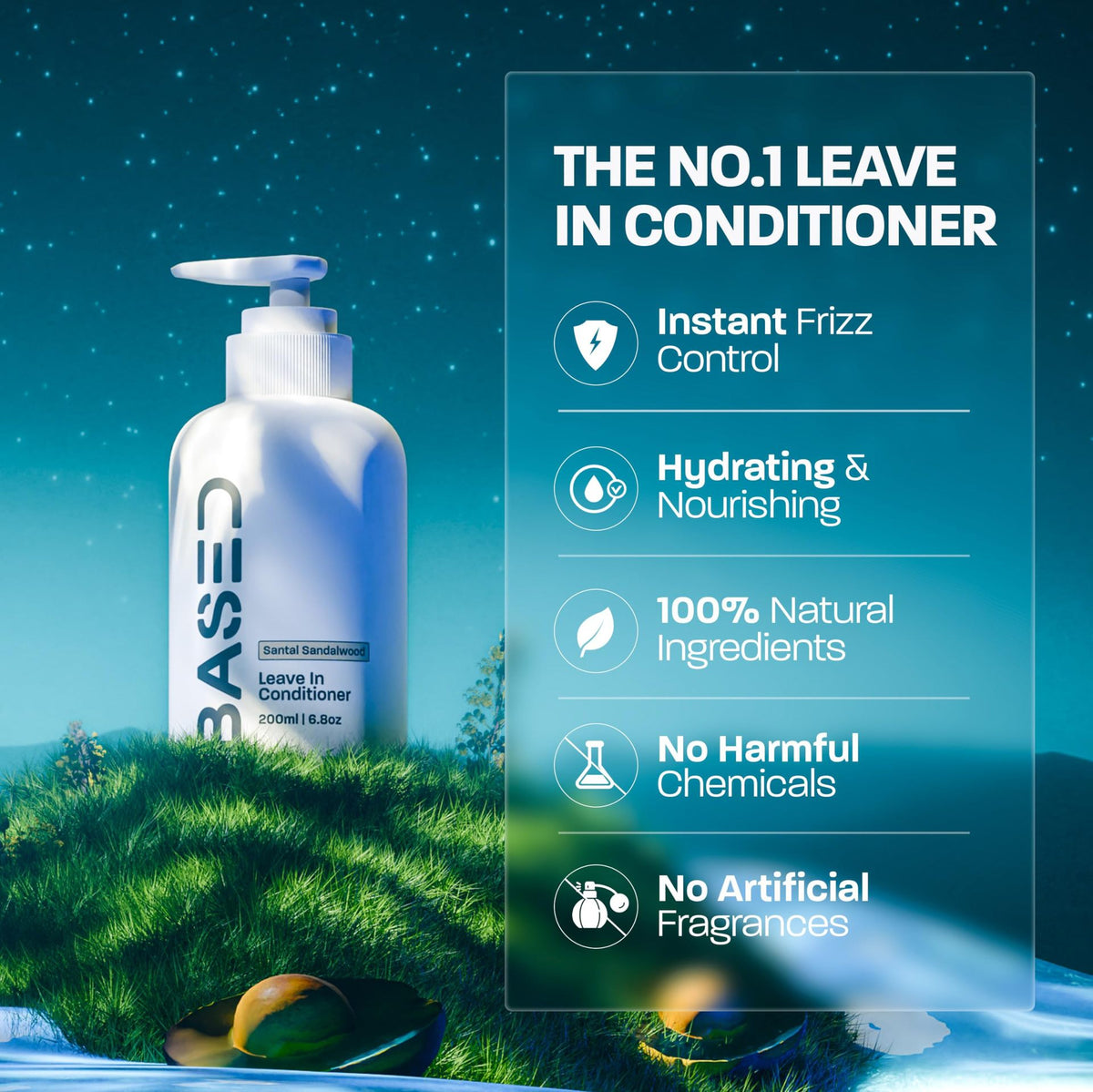 -Leave-in Conditioner Men's Senior Leave-in Hair Smooth Frizz Bottle