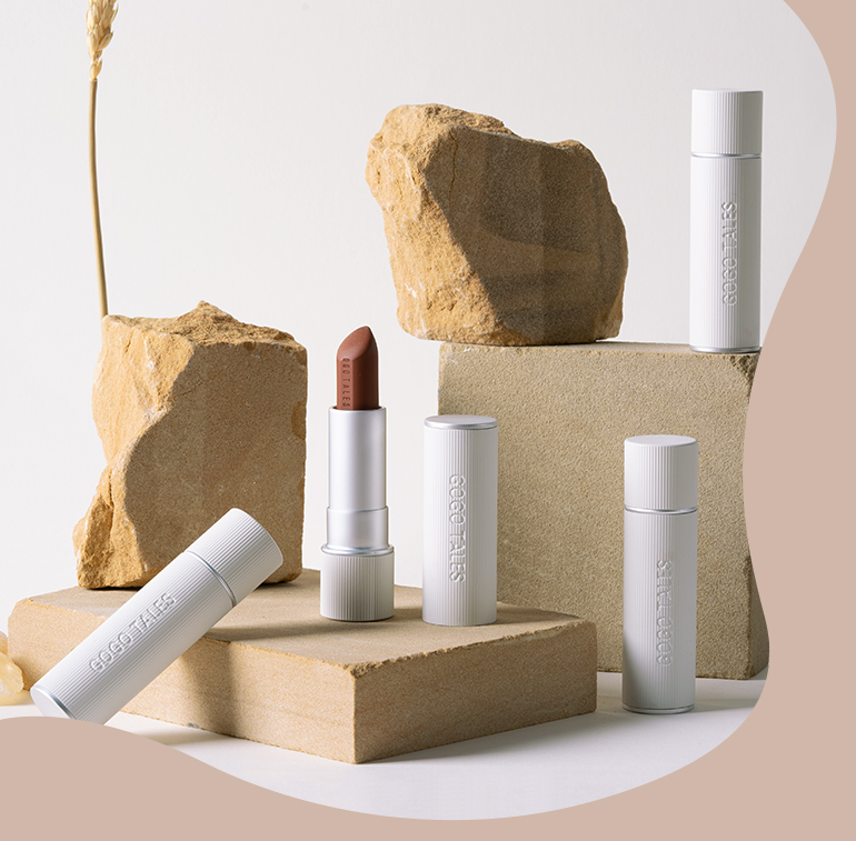 Velvet Lipstick Set - Soft Mist Caramel & Chestnut Autumn Winter Makeup