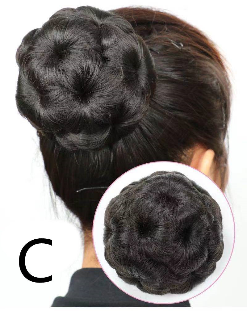 High Temperature Silk Wig Hair Ring for Hair Bun Styling - Bridal & Fashion