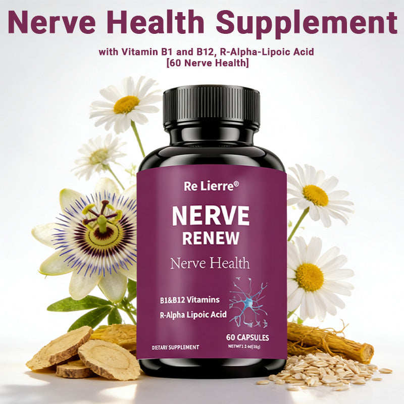 Nerve Health Supplement - 60 Capsules - Herbal Nervous System Support