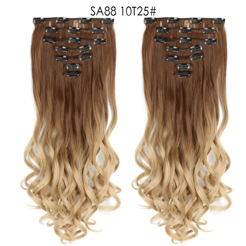 Long Curly Hair Piece High Temperature Synthetic Wig