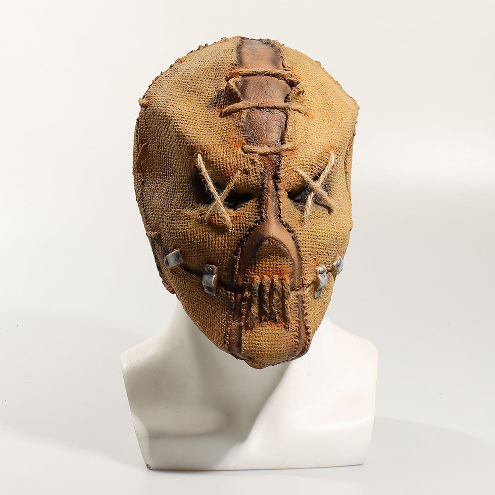 Halloween Latex Horror Mask with Bleeding Sack Design - Party Costume Headgear