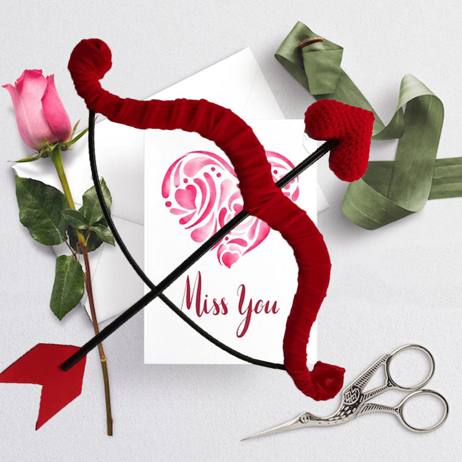 Valentine's Day Love Arrow Decoration for Couples, Holiday Gift, Archer Style