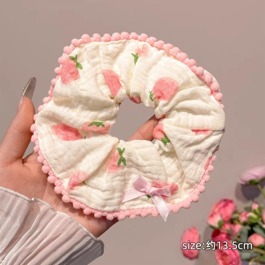 Summer Sweet Lace Scrunchie Hair Tie - Elegant Floral Hair Accessory