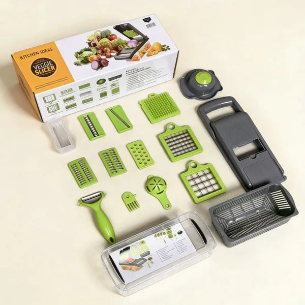 16-in-1 Multifunctional Vegetable Chopper with 1.5L Container