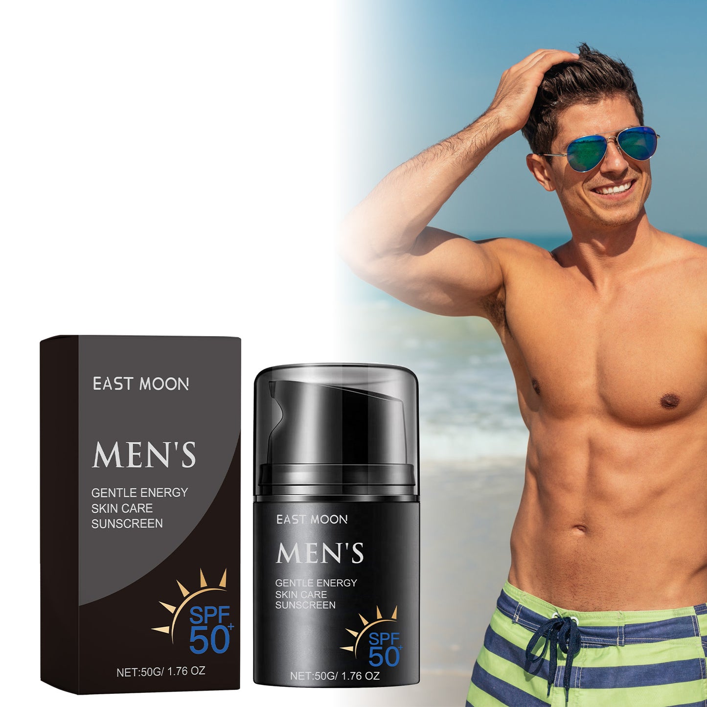 Enhanced Men's Sunscreen - Moisturizing UV Protection Cream