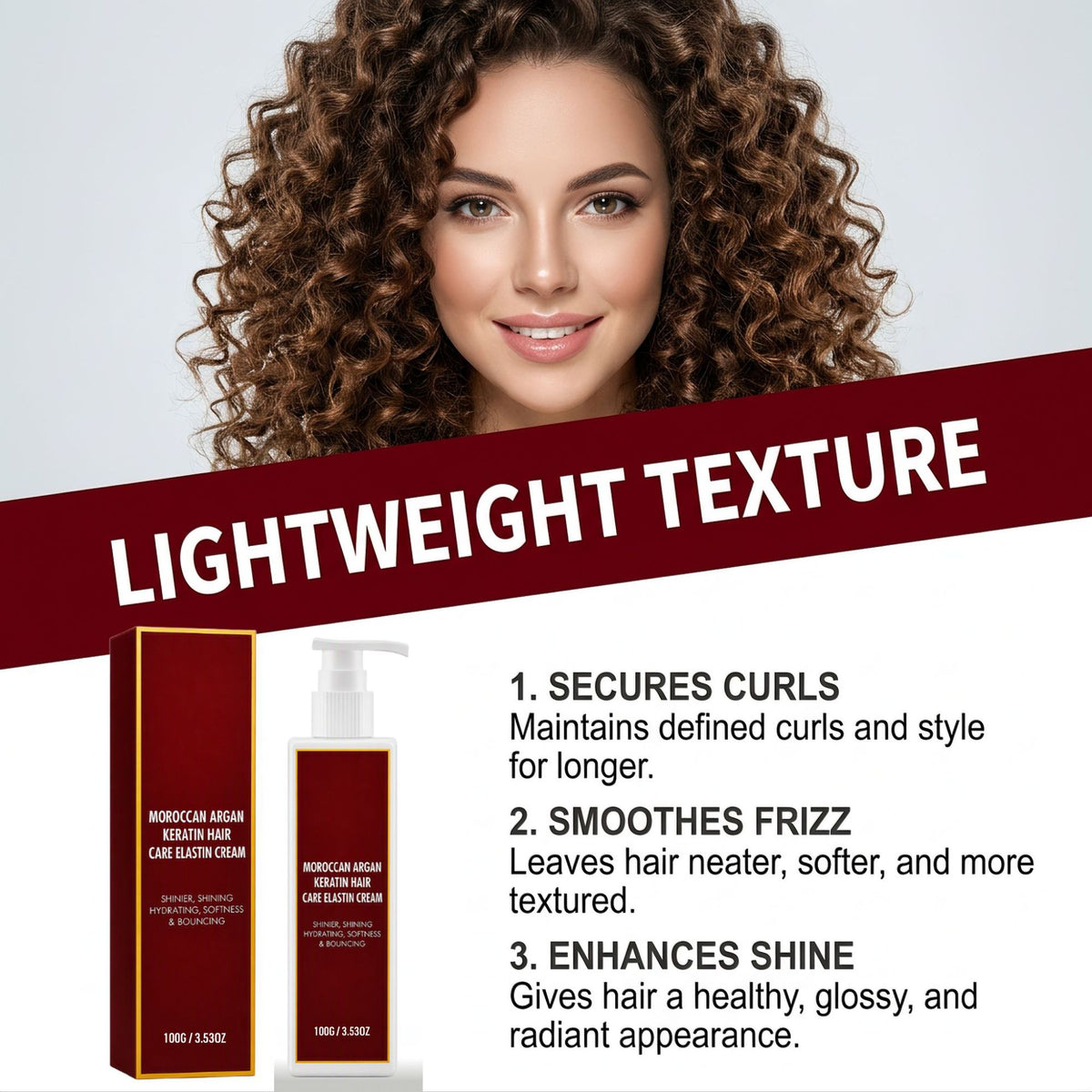 Rich Hair Care Smoothing & Shine Styling Cream - 100g Natural Hair Product