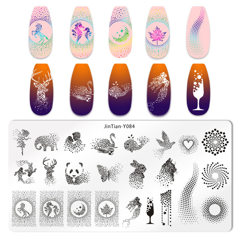 Nail Stamping Plate - Japanese Print Design