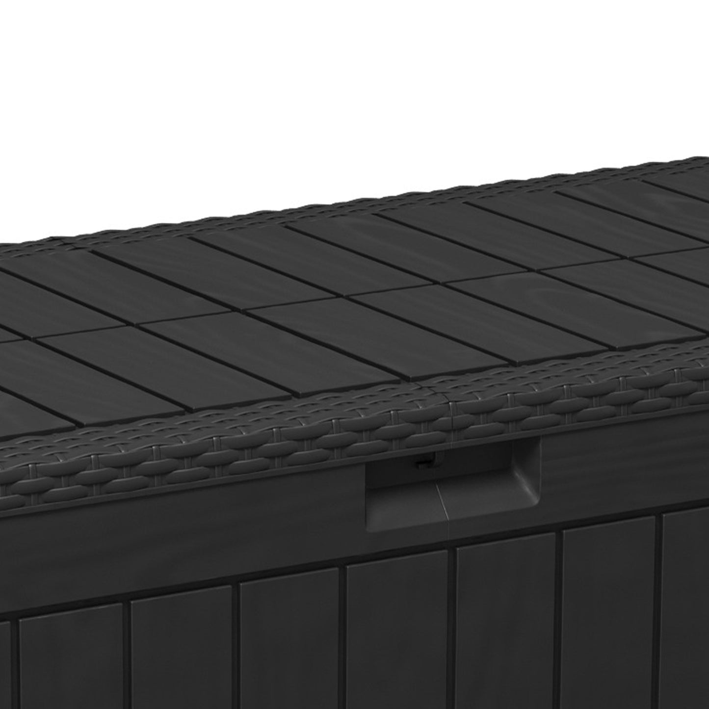 1 0 Gallon Outdoor Storage Box Water Proof Resin Deck Lockable Bin
