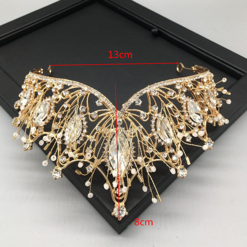 Baroque Wedding Crown Bride Tiara Headpiece