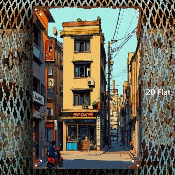 Metal Tin Sign Wall Decoration - 20 cm x 20 cm