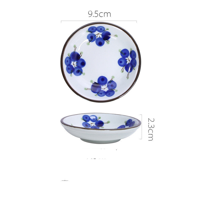 Japanese Ceramic Snack Dish - Hand-Painted & Microwave Safe
