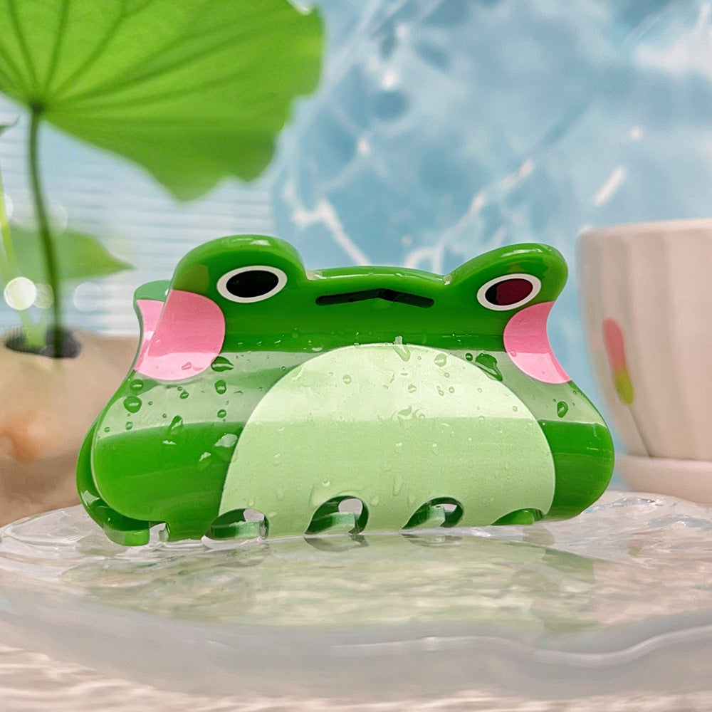 Cute Cartoon Frog Hair Clip for Women - Creative Hair Accessories
