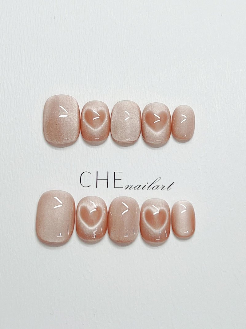 Handmade Nail Sticker Love Cat's Eye - Short Square