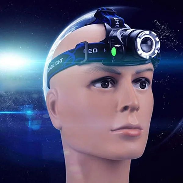 Rechargeable LED Headlamp - Lightweight & Portable Work Light