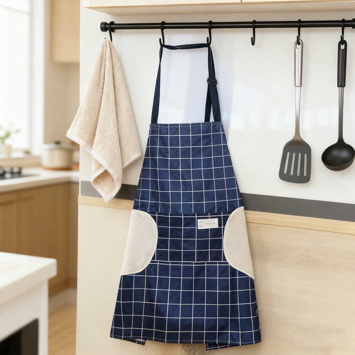Black Kitchen Apron - Durable and Stylish