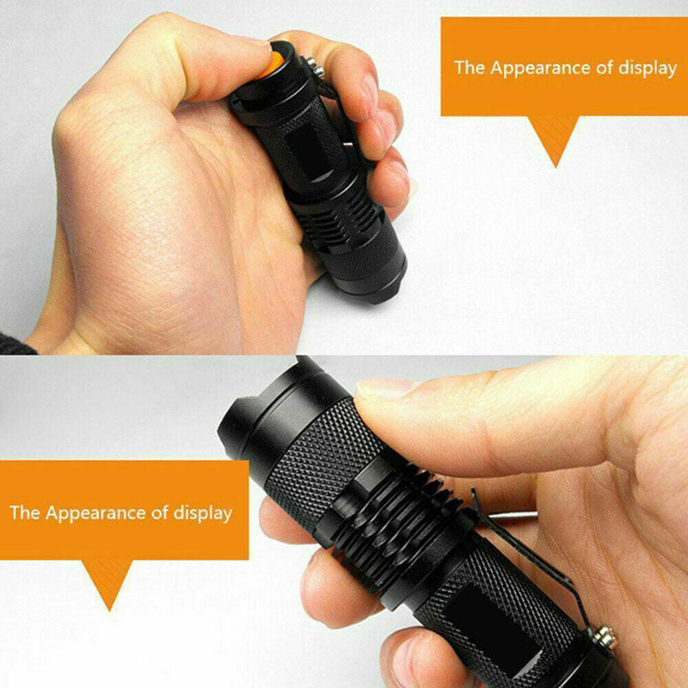 Mini UV Flashlight Blacklight 395nm Handheld Inspection Torch for Stains & Scorpions
